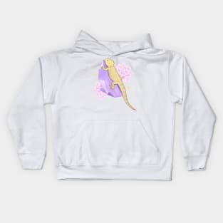 Bearded Dragon and Amethyst Kids Hoodie